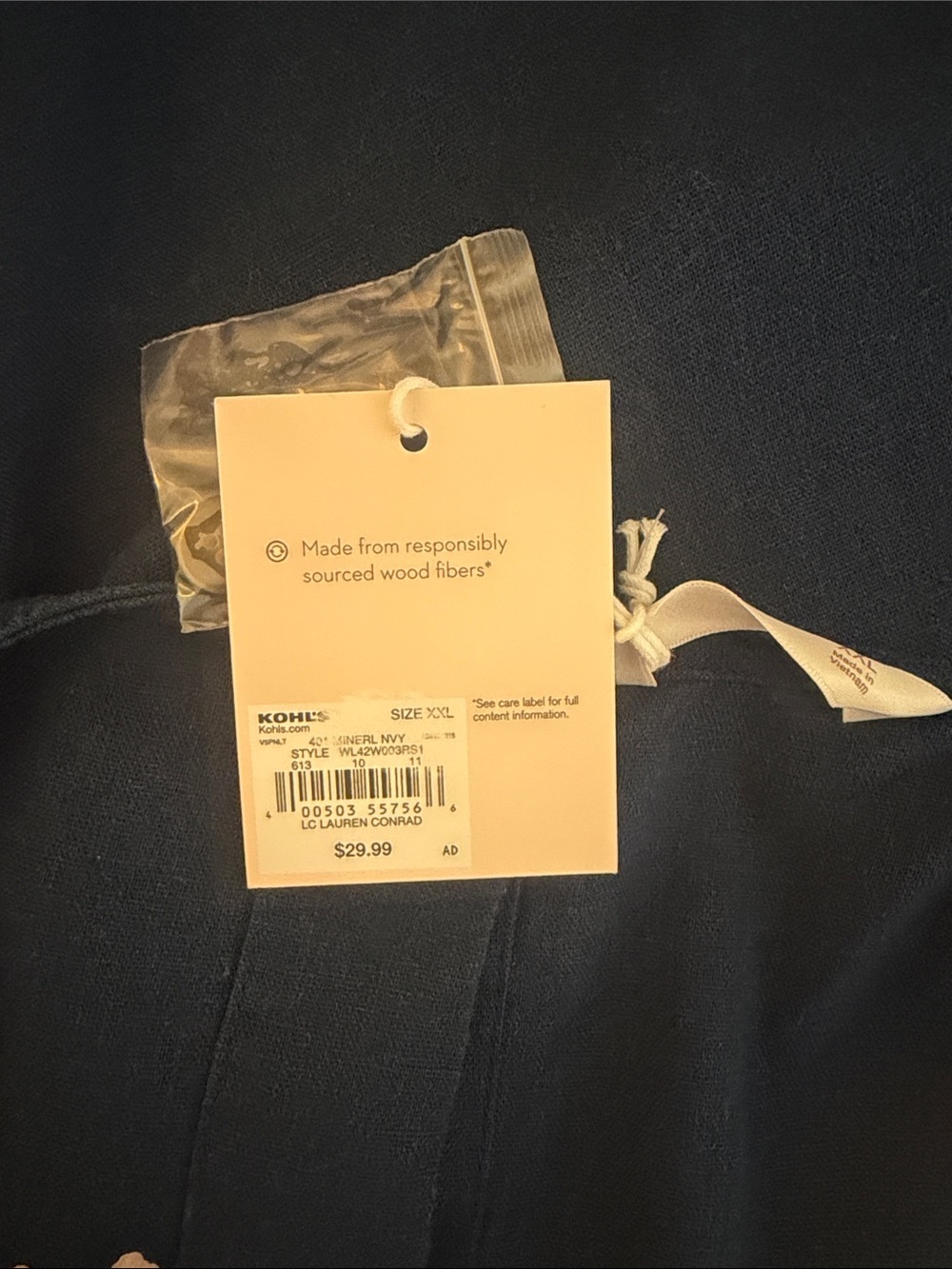 LC Lauren Conrad Deep Navy Square-Neck Tank Top - Picture 4 of 6